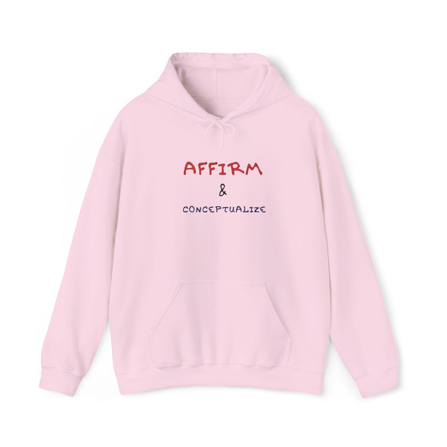 Affirm & Conceptualize Hoodie |MKinspired Embroidered Statement Collection