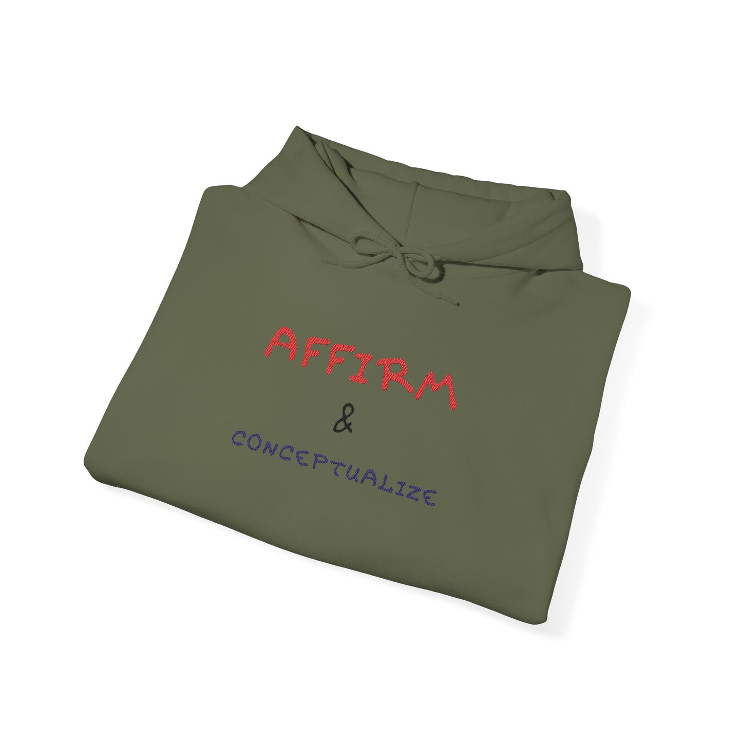 Affirm & Conceptualize Hoodie |MKinspired Embroidered Statement Collection