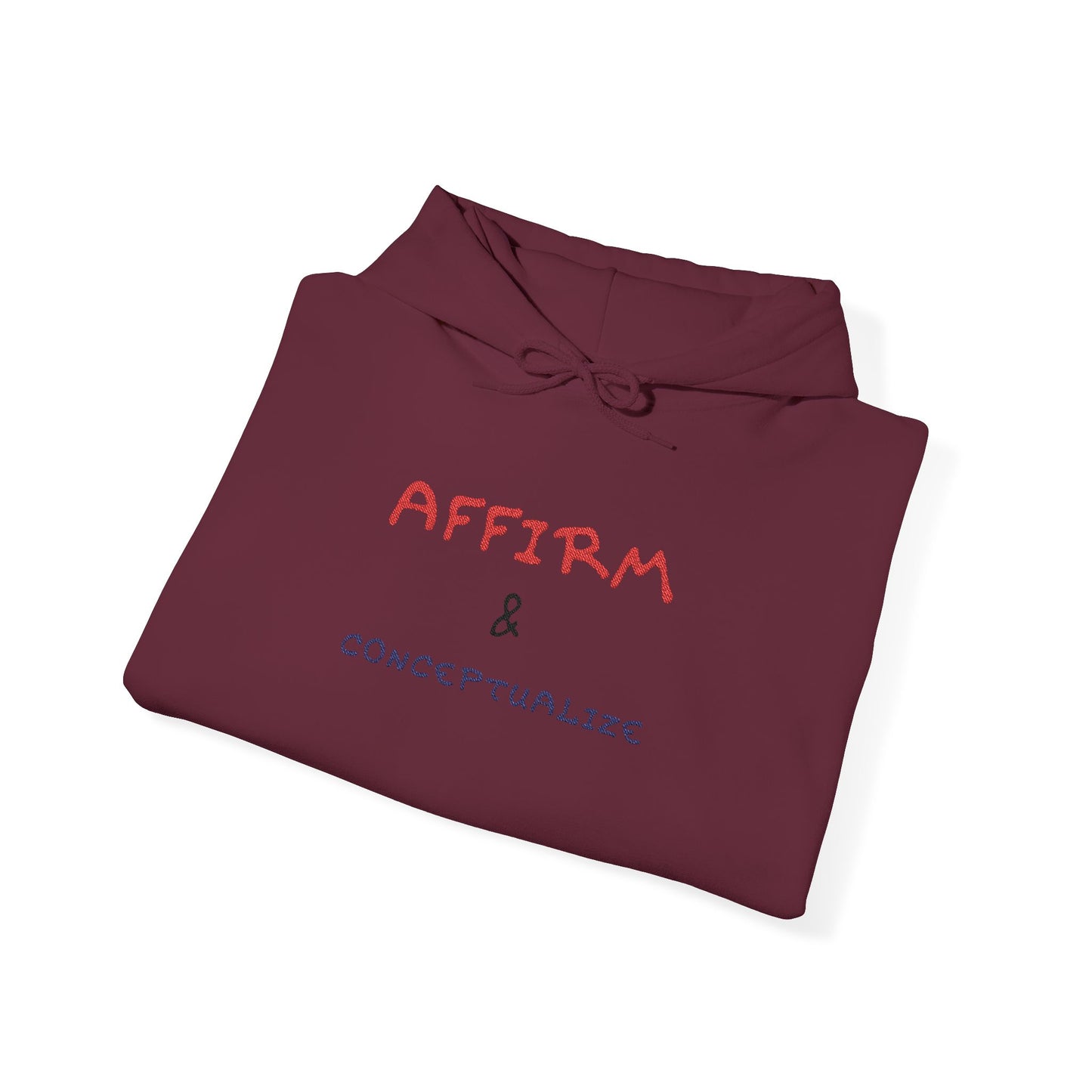 Affirm & Conceptualize Hoodie |MKinspired Embroidered Statement Collection