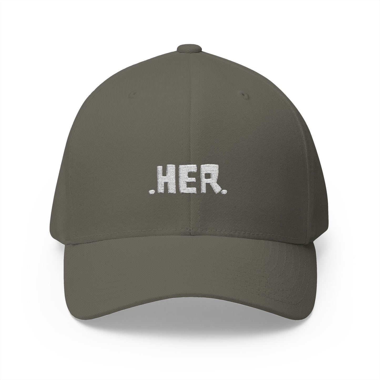 The HER Cap | MKinspired Embroidered closed-back structured cap
