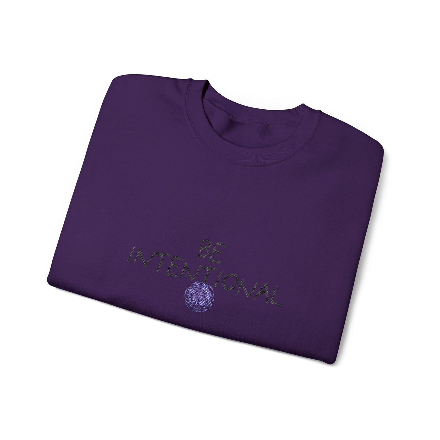 Be Intentional Collection|MKinspired BE Intentional Embroidered Sweatshirt