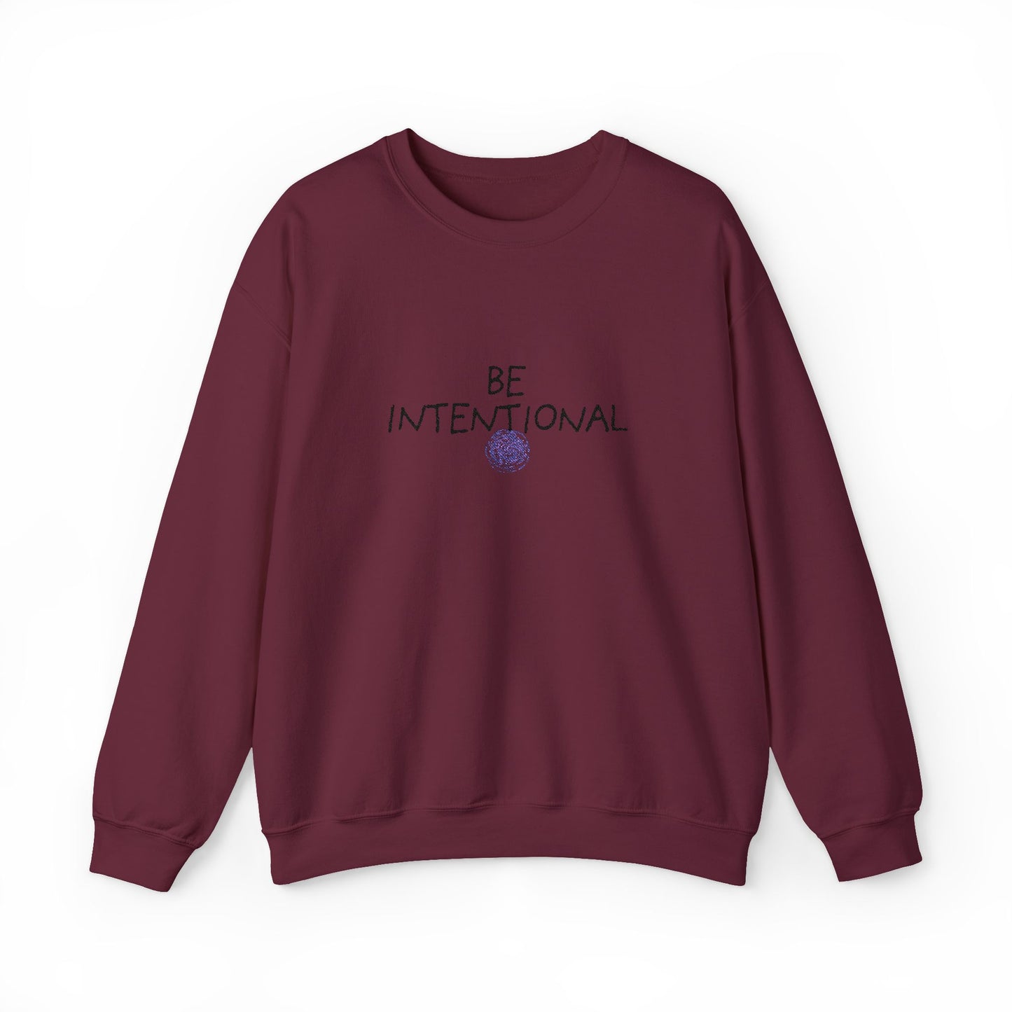 Be Intentional Collection|MKinspired BE Intentional Embroidered Sweatshirt