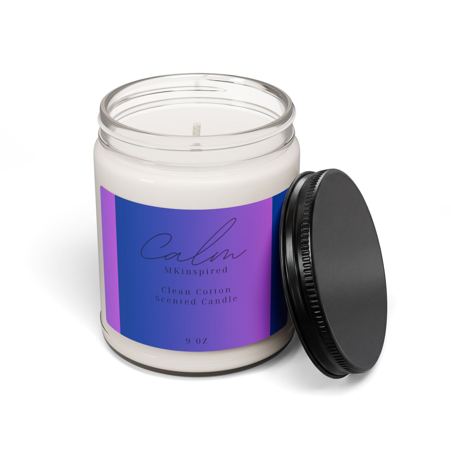 Be Calm Clean Cotton Scented Candle | MKinspired 9oz