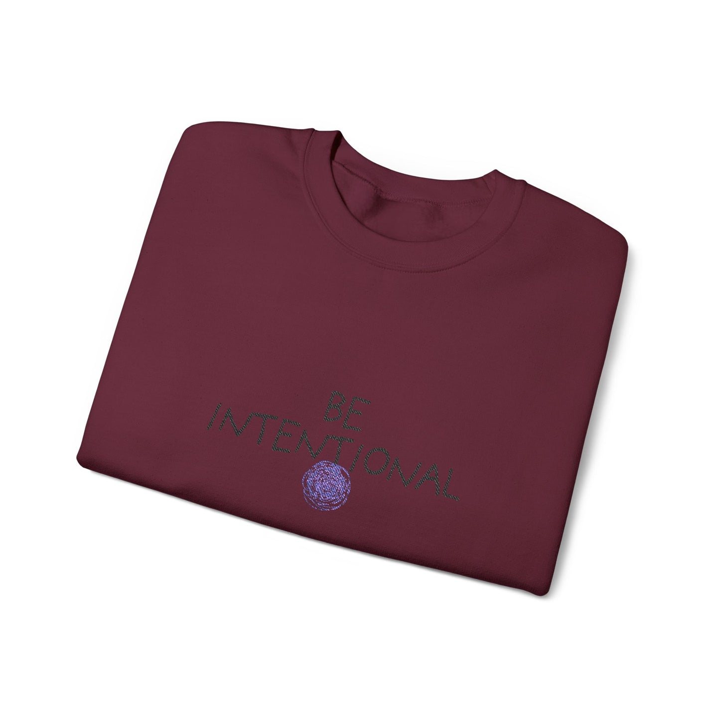 Be Intentional Collection|MKinspired BE Intentional Embroidered Sweatshirt