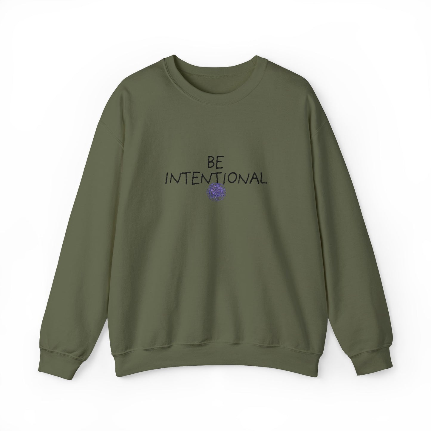 Be Intentional Collection|MKinspired BE Intentional Embroidered Sweatshirt