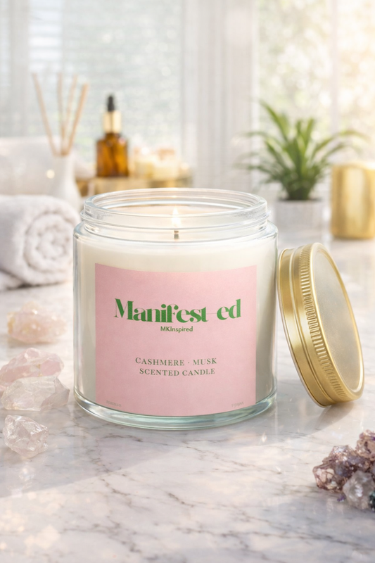 The Manifested Collection|MKinspired Cashmere Musk Scented Candle