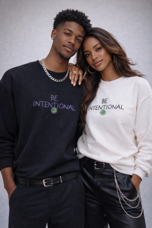 Be Intentional|MKinspired Embroidered Sweatshirt Collection