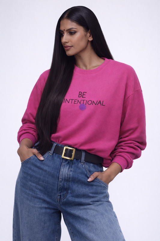 Be Intentional Collection|MKinspired BE Intentional Embroidered Sweatshirt