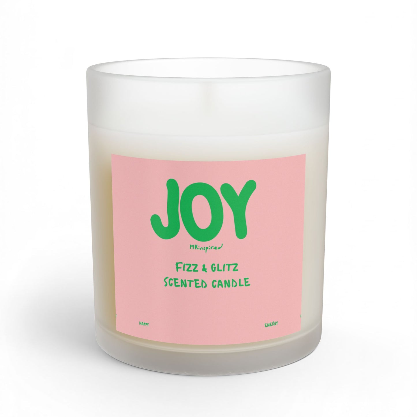 Joy Scented Glass Candle — 11oz Fizz & Glitz