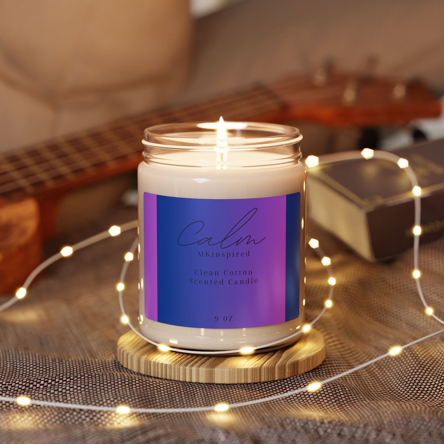 Be Calm Clean Cotton Scented Candle | MKinspired 9oz