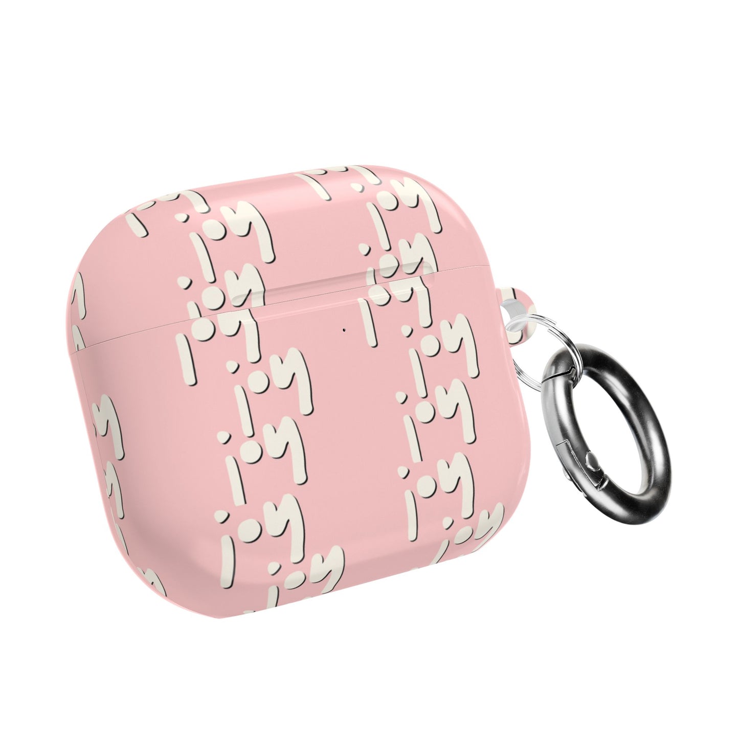 Pink Script 'I'm' Pattern AirPod Case — Cute Protective Wireless Earbud Cover