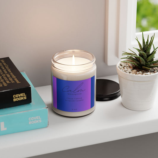 Be Calm Clean Cotton Scented Candle | MKinspired 9oz